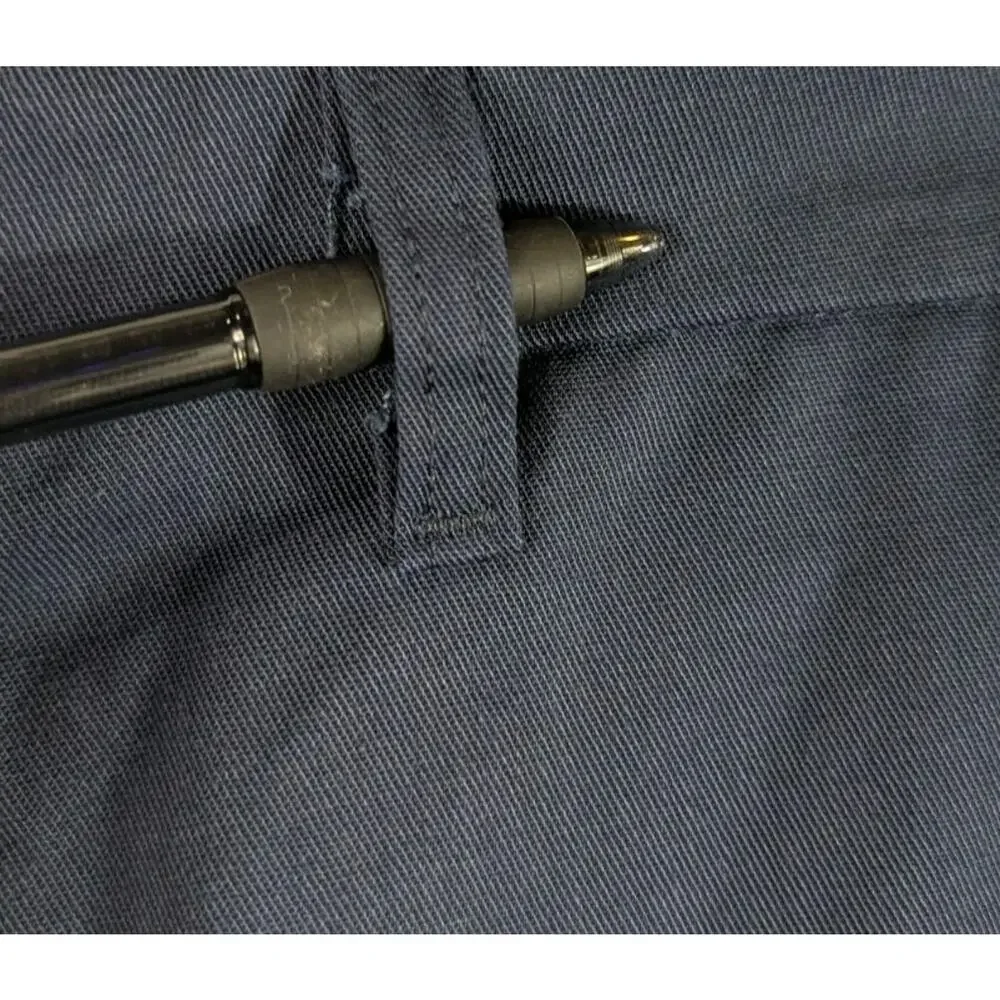 Aramark Cargo Pants Stretch Waist Mens size 48 48x30 Blue Navy Work